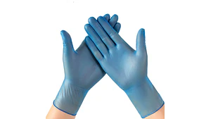 Guantes De Vinilo Azul Caja 100 Unidades - Clean Carrier
