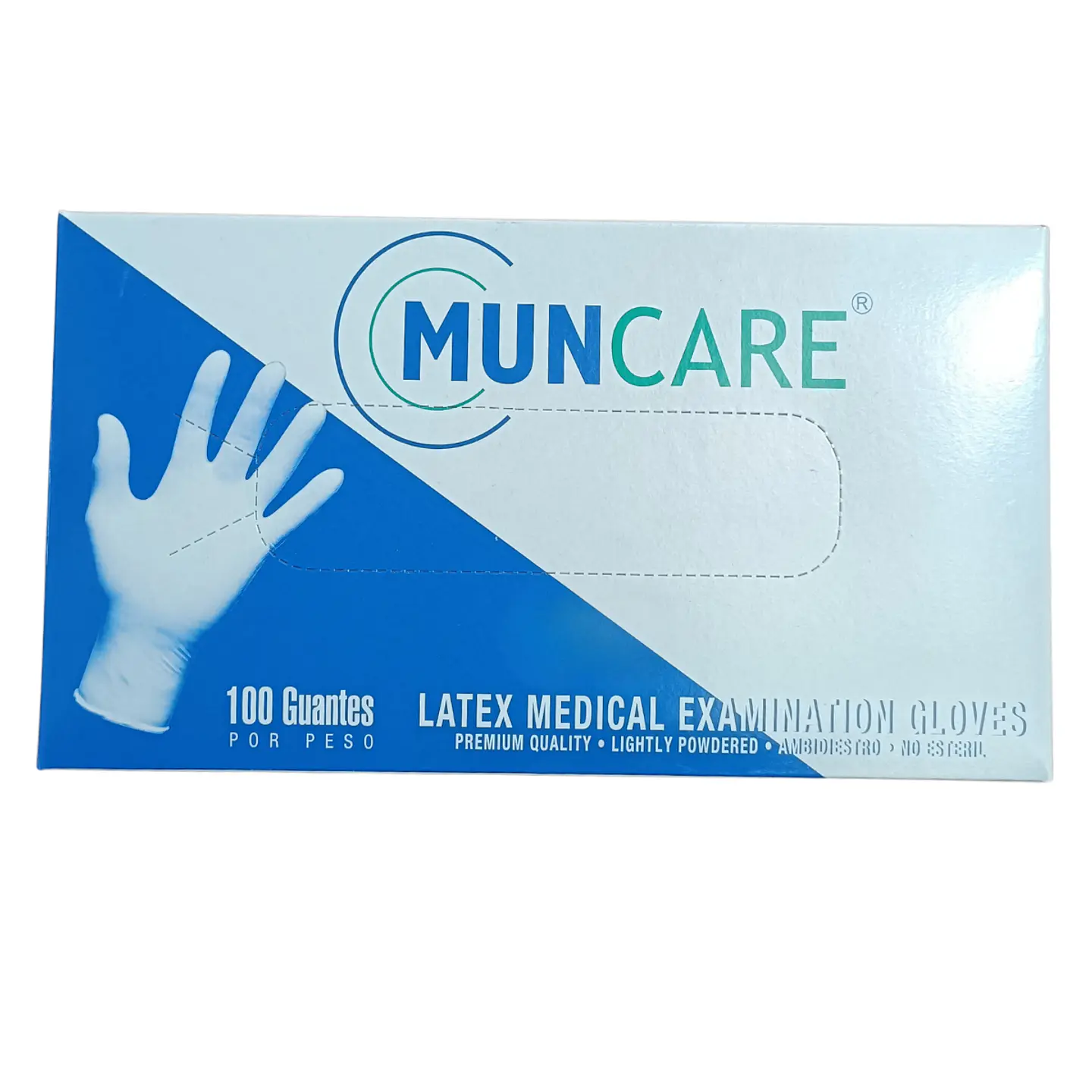 Guantes De Latex Desechables Caja de 100 Unidades - Muncare 1
