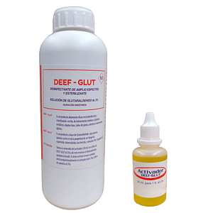 Deef-glut Glutaraldehido 2% Desinfectante Y Esterilizante 1 litro