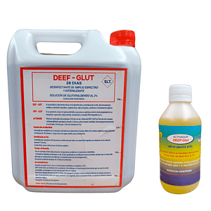 Deef-glut Glutaraldehido 2% Desinfectante Y Esterilizante 5 litro