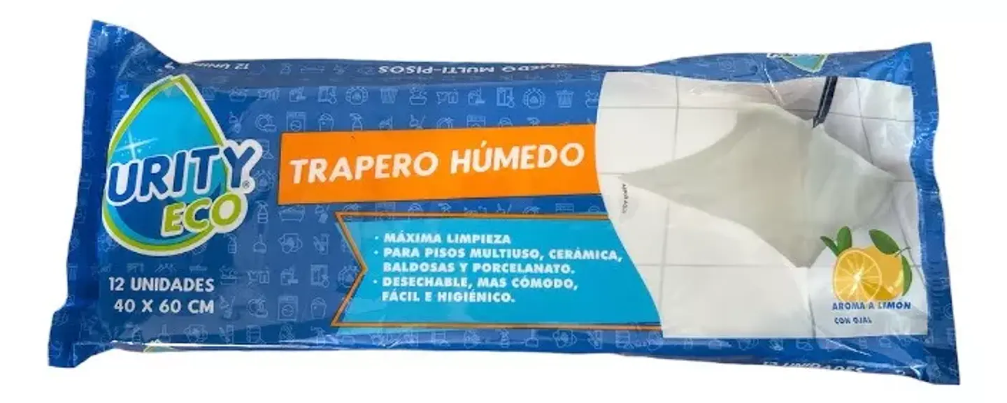 Trapero Húmedo Aroma Limon 12 Unidades 1