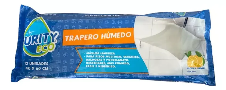 Trapero Húmedo Aroma Limon 12 Unidades 1