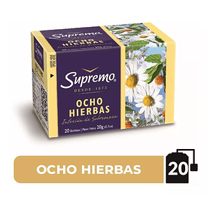 Infusión Ocho Hierbas Supremo 20 Bolsitas