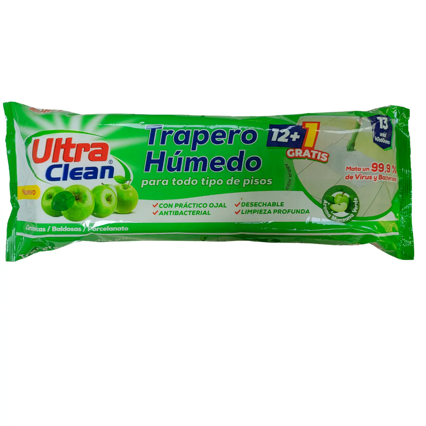 Trapero Húmedo Aroma Manzana - Ultra Clean  1