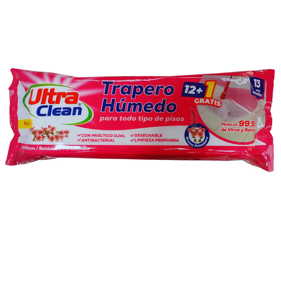 Trapero Húmedo Aroma Primavera - Ultra Clean  1