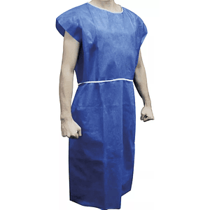 Bata Desechable Paciente Tela Sms Adulto Azul - Cranberry