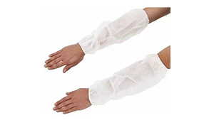 Manguilla Desechable Plástica blanco 100 Unidades - Mred