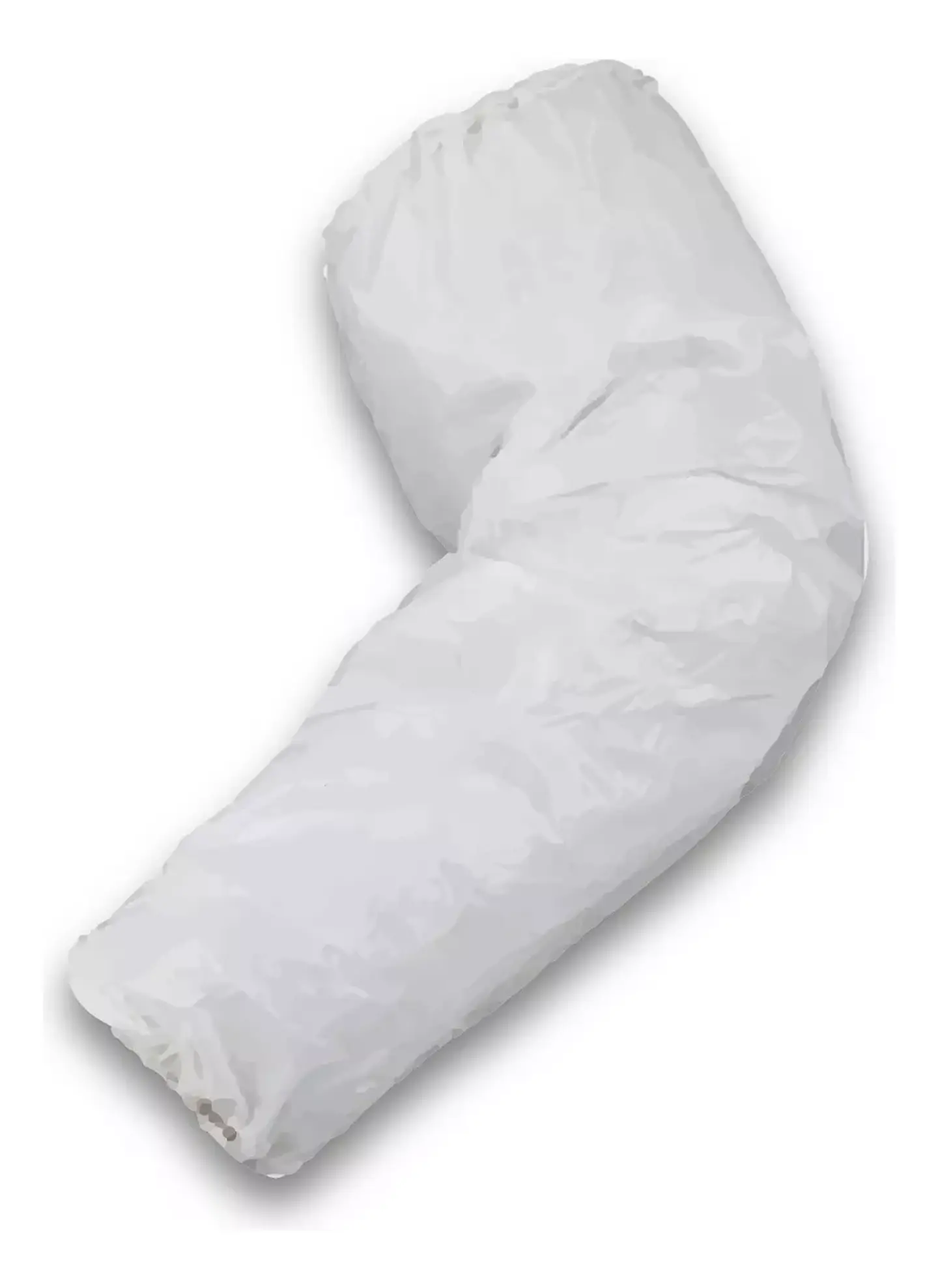 Manguilla Desechable Plástica blanco 100 Unidades 2