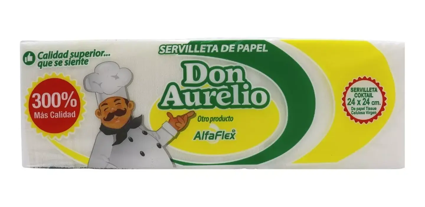 Servilleta Coctel Mesa 300 Unidades 23x24 Cm - Don Aurelio 1