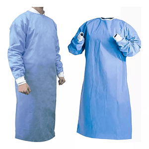 Bata Quirúrgica Estéril Tallas S- M - L - XL( 1 Bata + 2 Paños) - Cranberry