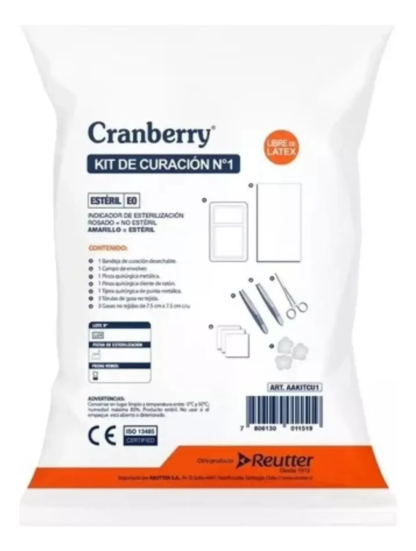Kit De Curación Estéril  Desechable - Cranberry 1