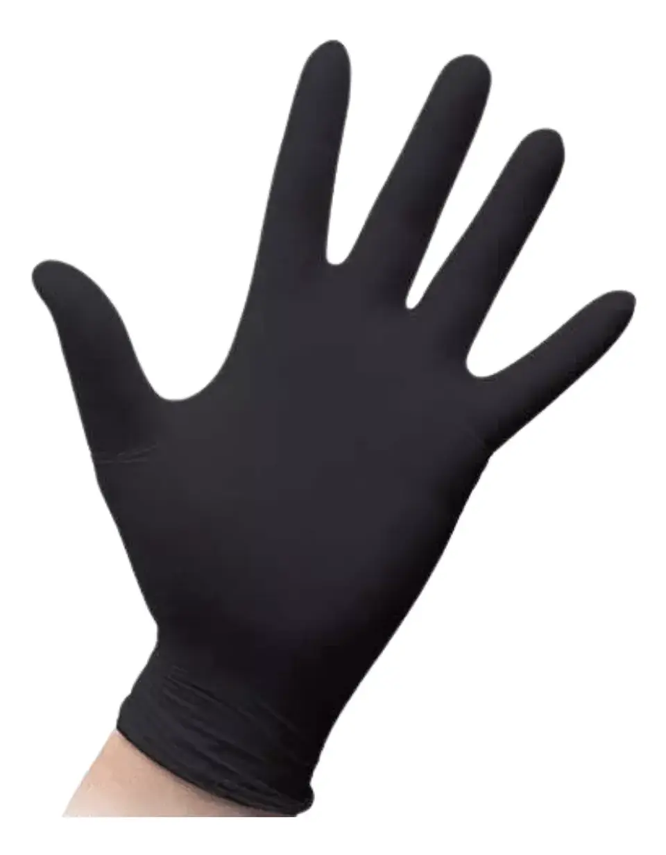 Guantes De Nitrilo Negro Caja de 100 Unidades - Mred 2