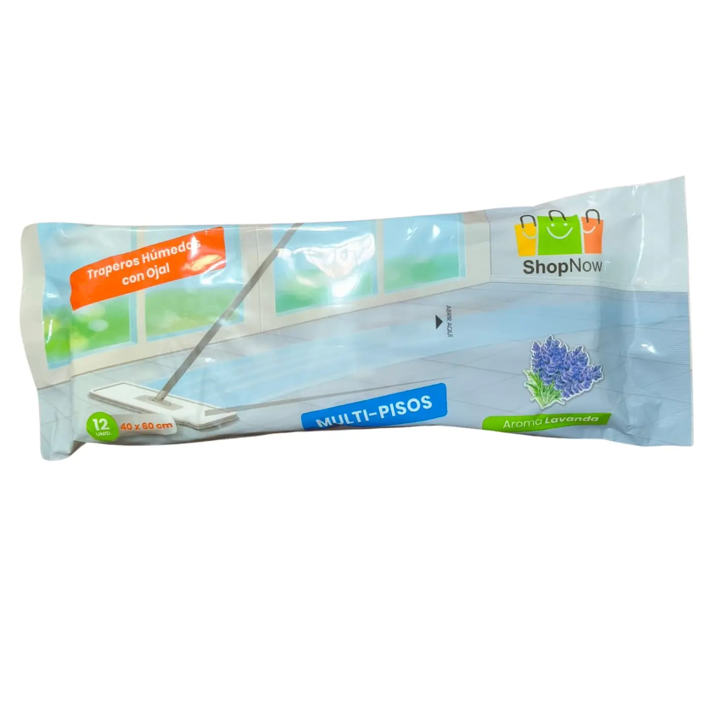Trapero Húmedo Desechable Con Ojal 12 un. lavanda- shopnow 1