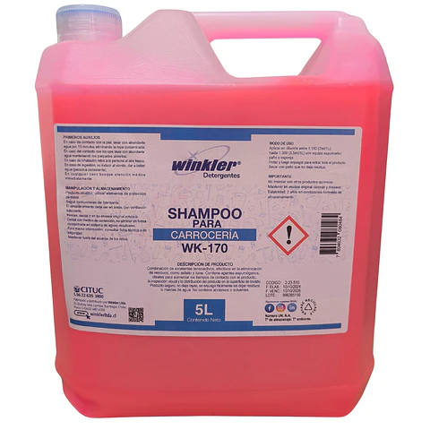 Shampo De Carroceria Ultra Concentrado ( Rinde 1250 Litros)
