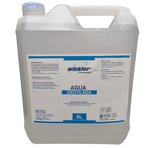 Agua Destilada Bidón 5 Litros winkler