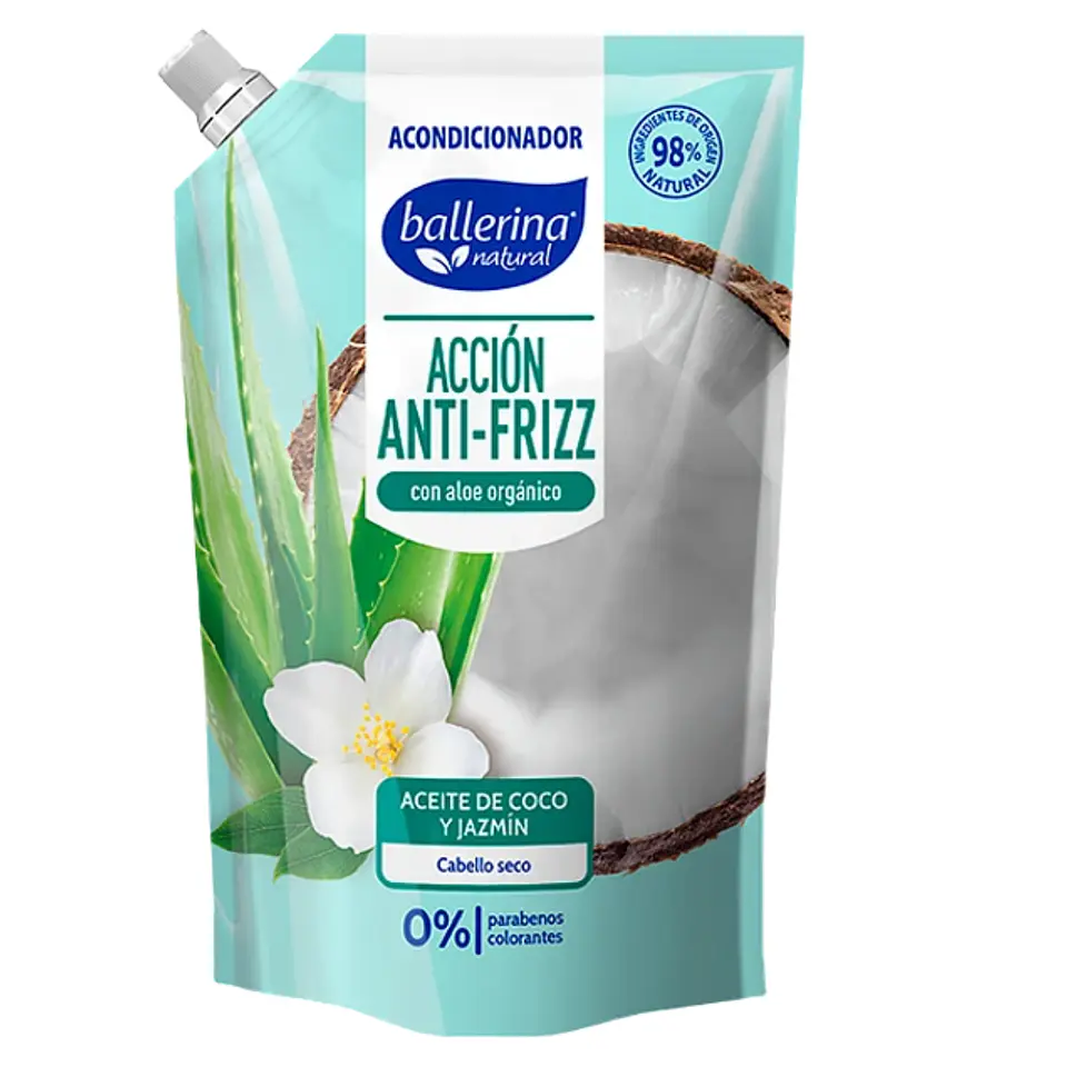  Shampoo Aceite De Coco Y Jasmin 750 ML Doypack  1