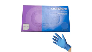 Guantes De Nitrilo Azul 100 Unidades - Muncare