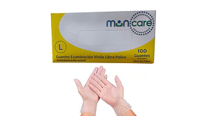 Guante De Vinilo Sin Polvo caja De 100 Unidades - Muncare