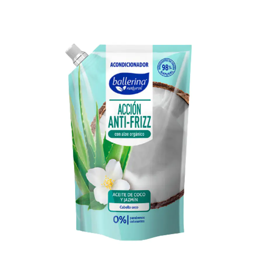 Acondicionador Liquido Ballerina Aceite De Coco y Jazmin 750 Ml 1