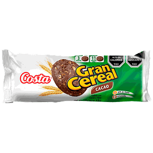 Galleta Gran Cereal Fibra Cacao - Costa