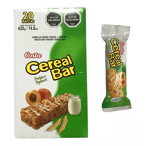 Barra Cereal Bar Frutas + Yogurth 20 Unidades