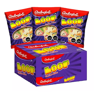 Gomitas Acidas Recubiertas De Azúcar Loop 500gr