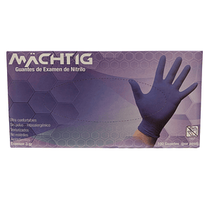 Guantes De Nitrilo Lavanda 100 Unidades - Machtig