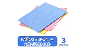 Paño Esponja Ultra Absorbente 3 Unidades
