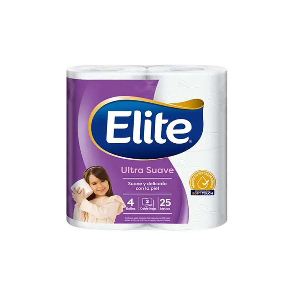 Elite Papel Higienico Doble Hoja 25 Metros 4 Rollos 1