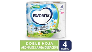Papel Higienico Doble Hoja 4  Rollos 22 mts 