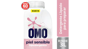 Detergente líquido Omo piel sensible para diluir 500ml