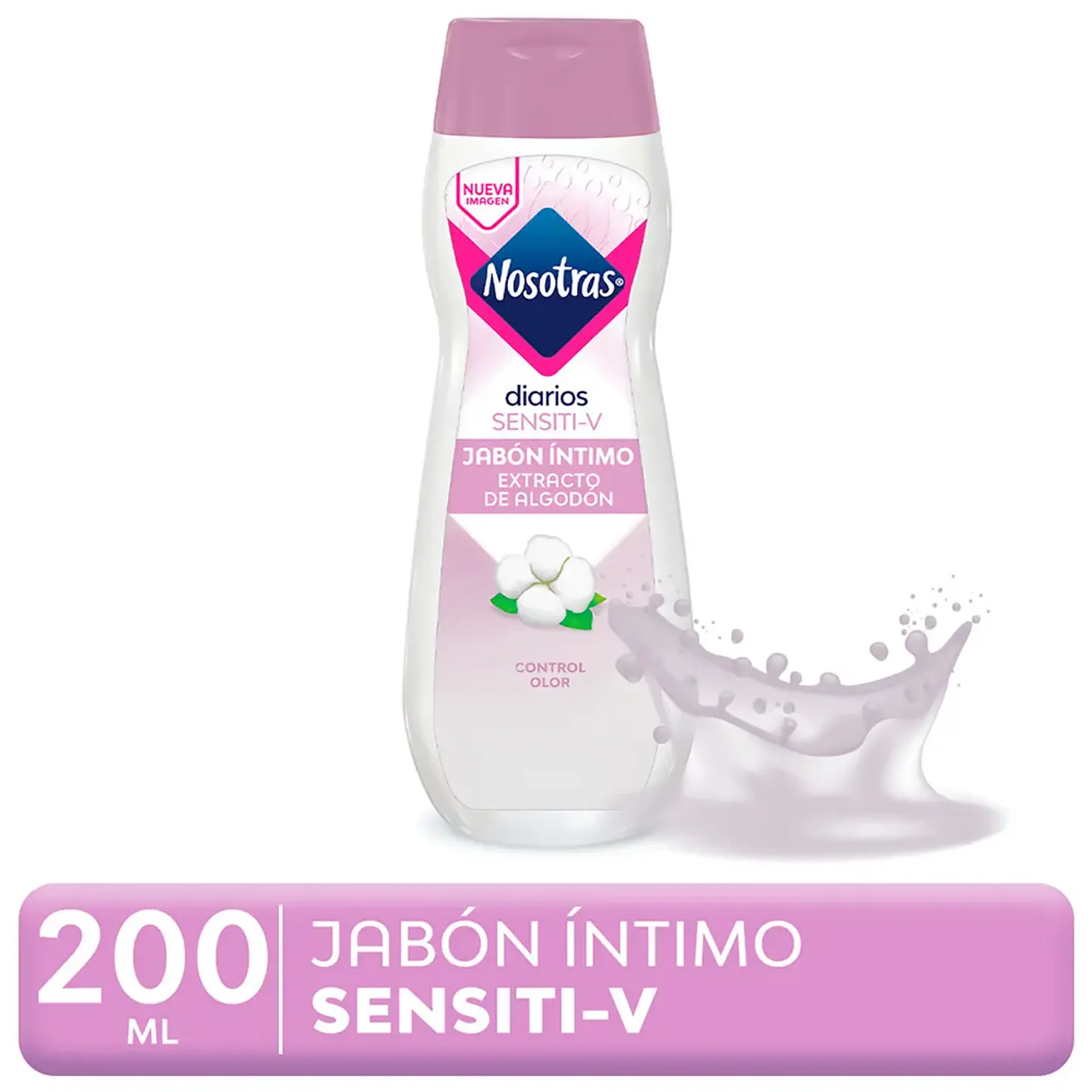Jabón Intimo Nosotras Sensiti-V 200ml 1