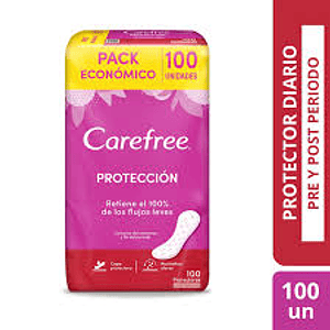 Protectores diarios Carefree proteccion con perfume 100unds