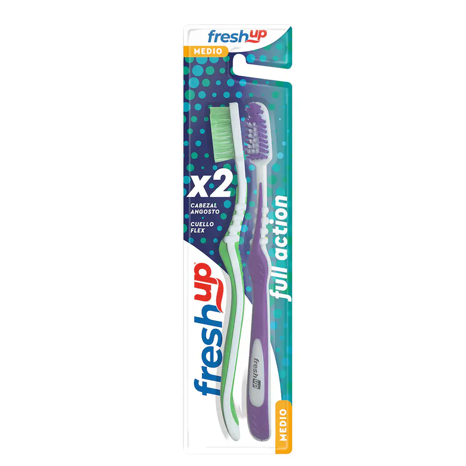 Cepillo Dental Fresh Up Full Adulto Action 2 unidades 1