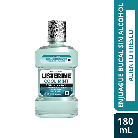 Enjuague Bucal LISTERINE Cool Mint Zero Alcohol 180 ml