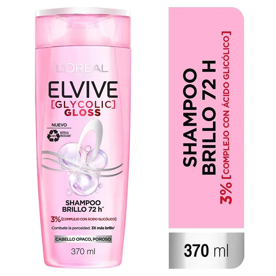 Shampoo Elvive Glycolic Gloss 370ml 1