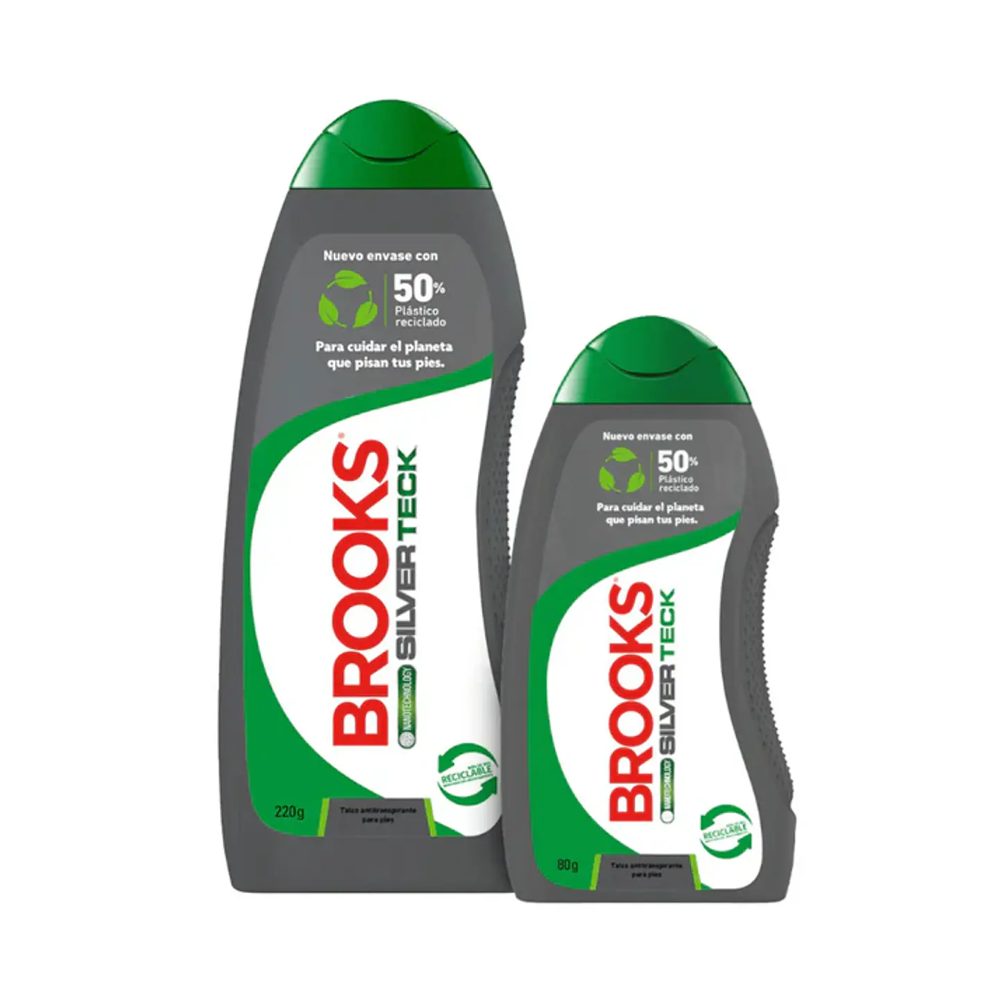 Talco Para Pies Brooks Pack 120gr+ 80gr 1