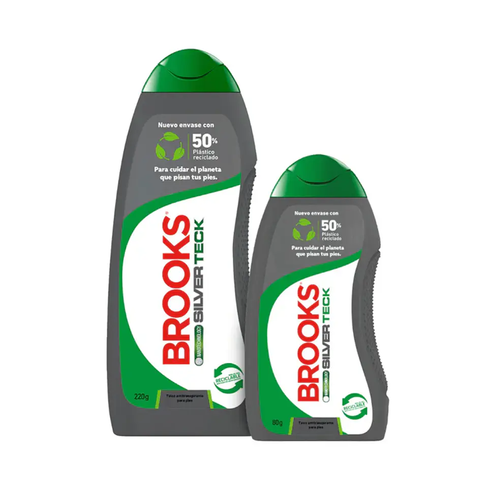 Talco Para Pies Brooks Pack 120gr+ 80gr 1