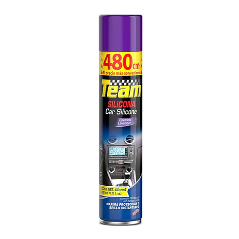 Silicona para automovil Team Lavanda 480cc