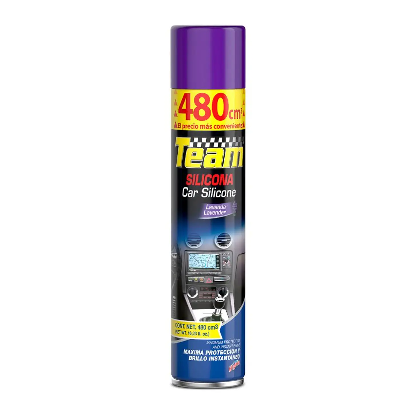 Silicona para automovil Team Lavanda 480cc 1