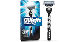 Máquina recargable Gillette Mach3 AZUL + 1 cartucho