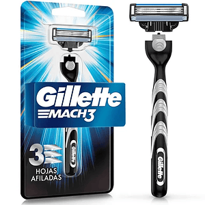 Máquina recargable Gillette Mach3 AZUL + 1 cartucho