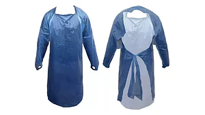 Pechera Desechable Azul Con Ojal 20 Unidades