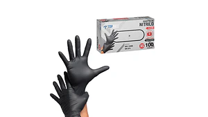 Guante Nitrilo Negro 3.5 Gr 100 Unidades - Topsafe