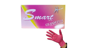 Guantes De Nitrilo Fucsia 100 Unidades