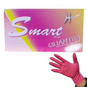 Guantes De Nitrilo Fucsia 100 Unidades