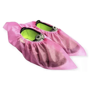 Cubre Calzado Desechable Rosados Antideslizante 100 unidades 