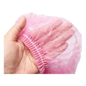  Cofia Gorro clip Rosada - 100 Unidades
