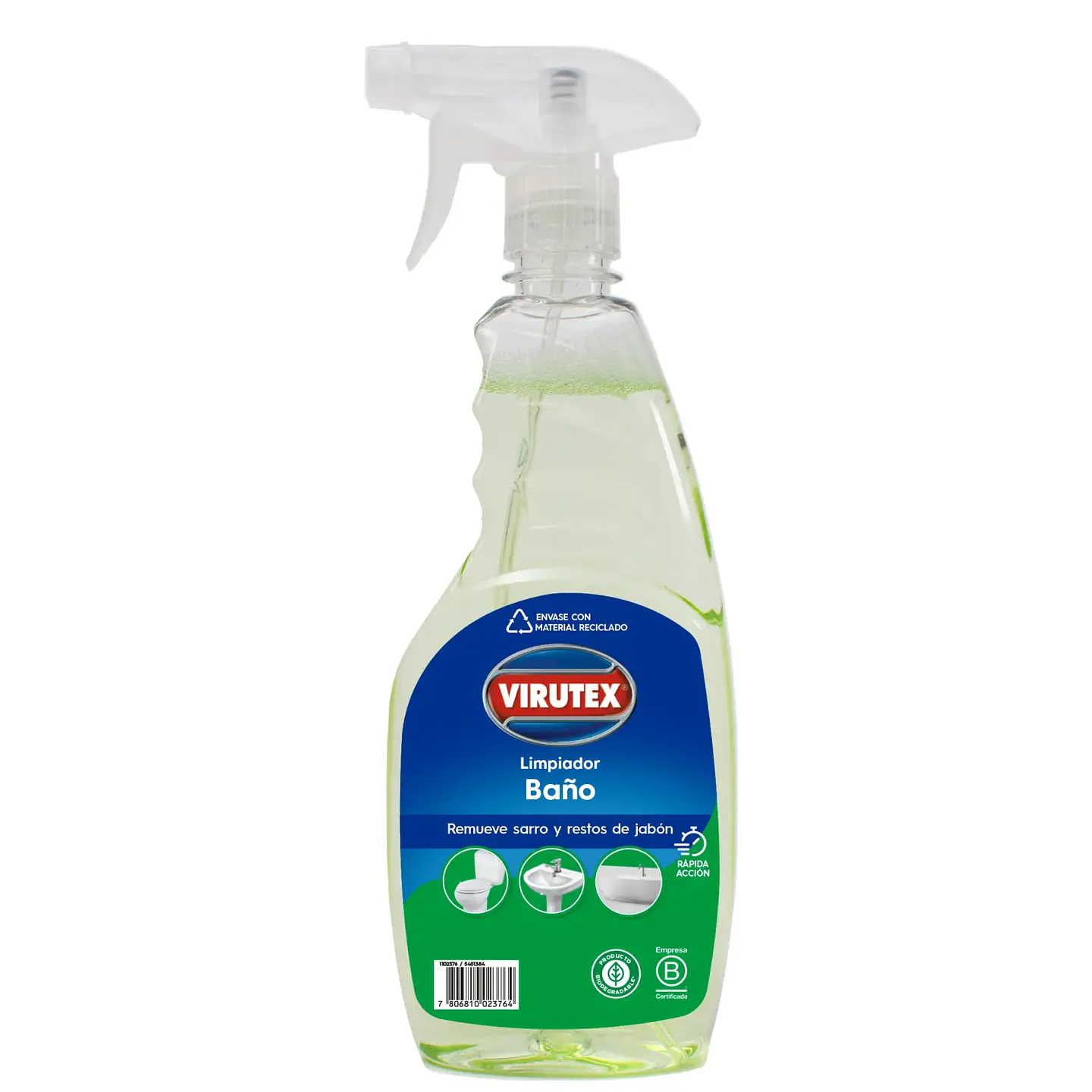 Limpiador de Baño 500 ML C/Gatillo - Virutex 1