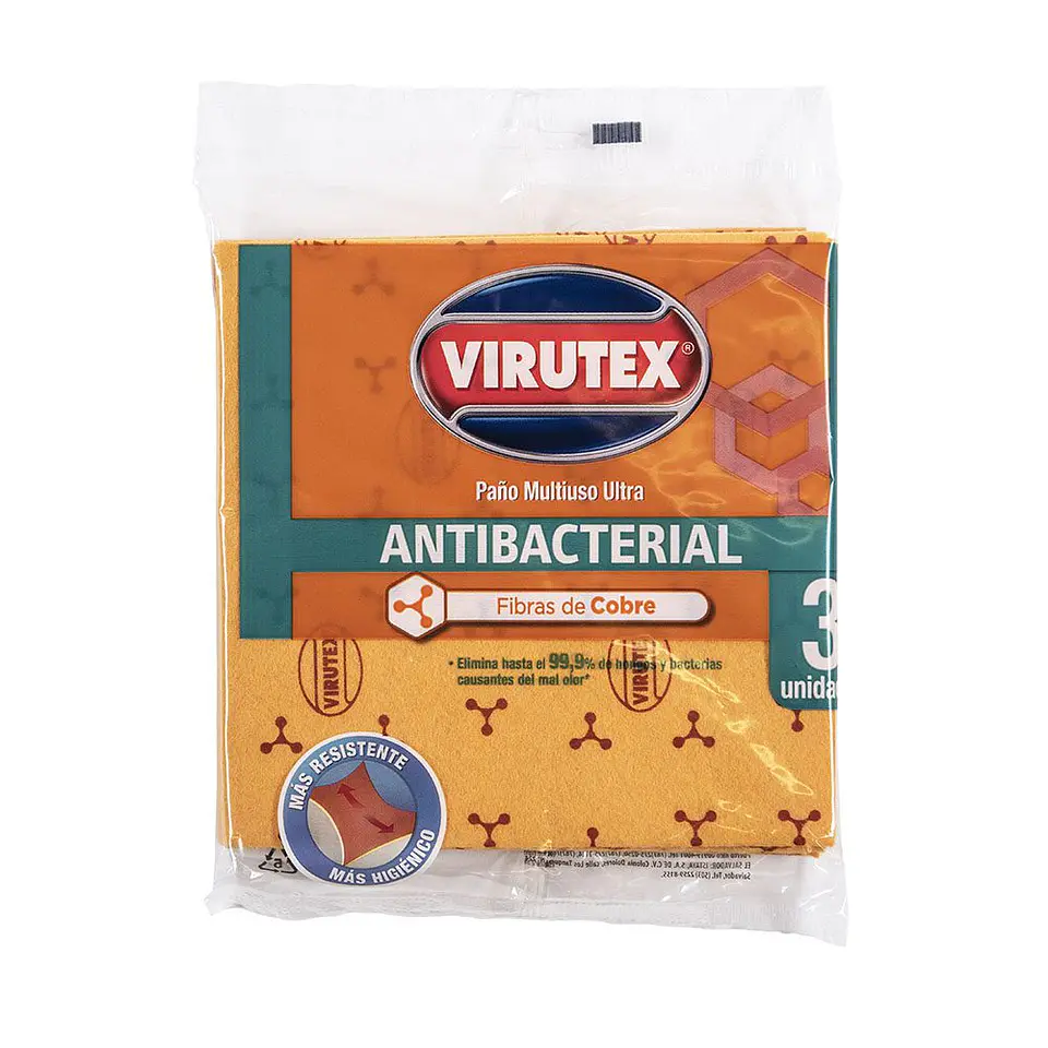 Paño Multiuso Cobre x 3 Unidades - Virutex 1